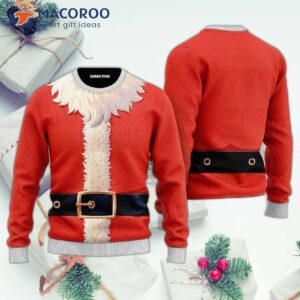 Santa Claus Costume Cosplay Pattern Ugly Christmas Sweater