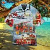 Santa Firefighter Christmas Hawaiian Shirt