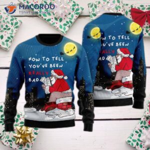 Santa Goes Down An Ugly Christmas Sweater