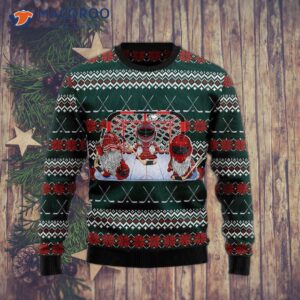 Santa Hockey Ugly Christmas Sweater