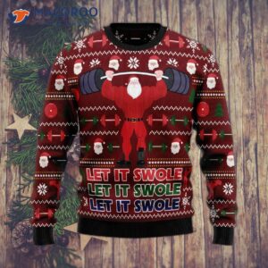 Santa Let It Snow Ugly Christmas Sweater