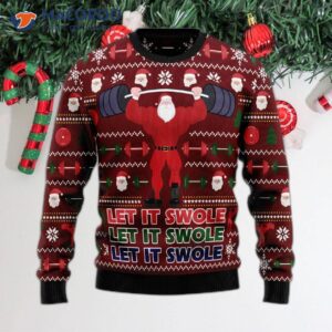 Santa Let It Swell Ugly Christmas Sweater