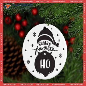 Santa’s Favorite Holiday Ceramic Ornament