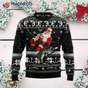 Santa’s Fishing Ugly Christmas Sweater