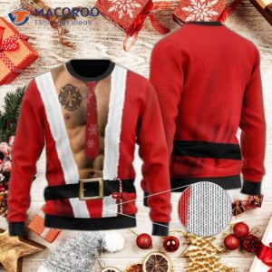 Santa’s Half-naked Ugly Christmas Sweater