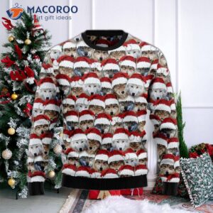 Santa Wolf Ugly Christmas Sweater