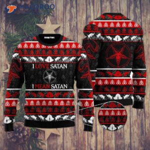 Satanic Tribal Red Ugly Christmas Sweater
