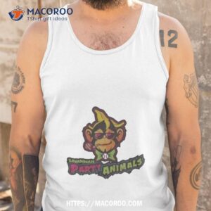 savannah bananas party animals baseball art design shirt tank top