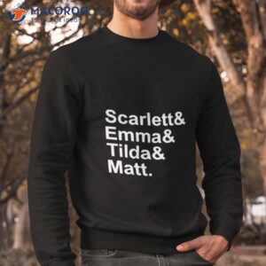 Scarlet & Emma & Tilda & Matshirt 2 scarlet emma tilda matt shirt sweatshirt