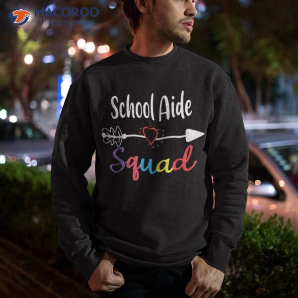 School Aide Squad Funny Back To Teacher Supplies Shirt