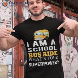 school bus aide funny back to shirt tshirt 1