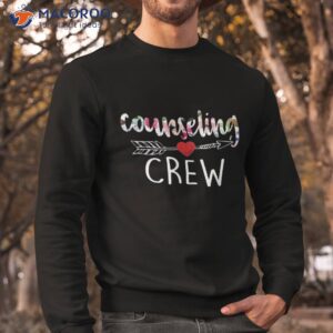 school counselor crew squad back to shirt sweatshirt