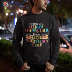 school counselor cute appreciation back to gift shirt sweatshirt