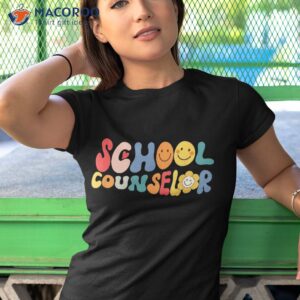 school counselor teacher funny rainbow lover back to shirt tshirt 1