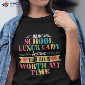 school lunch lady cute appreciation back to shirt tshirt