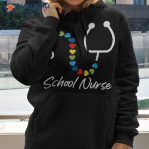 school nurse back to cool nursing rn lpn shirt hoodie 2