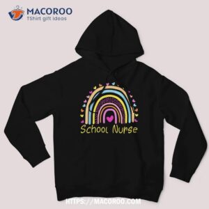 School Nurse Boho Rainbow Nurse Day Back To School Nursing Shirt