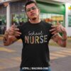 School Nurse Leopard Print Nursing Back To School Cute Shirt