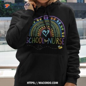 school nurse rainbow with little hands school nurse shirt hoodie