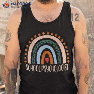 school psychologist rainbow appreciation day back to shirt tank top