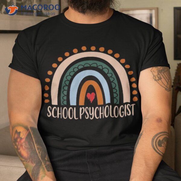 School Psychologist Rainbow Appreciation Day Back To Shirt