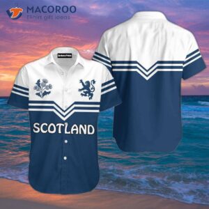 Scotland Royal Lion Blue Hawaiian Shirts