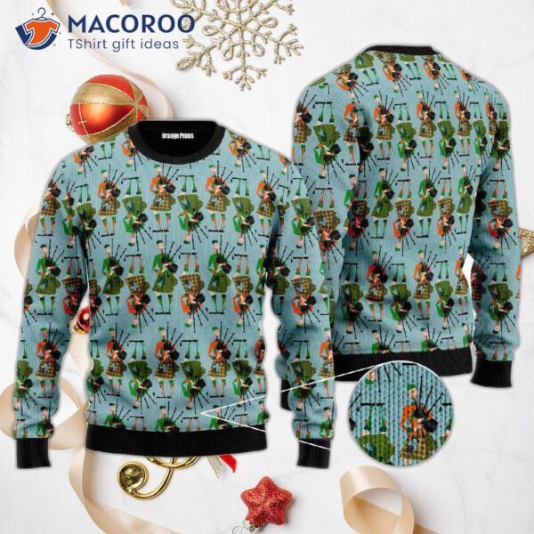 Scottish Bagpipe Ugly Christmas Sweater