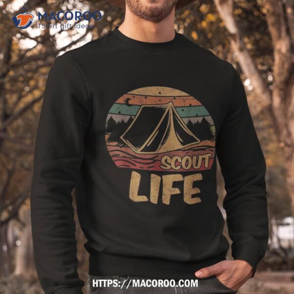 Scout Life Scouting Lovers Gifts Hiking Happy Camper Shirt