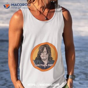 scratch and sniff norman the walking dead shirt tank top