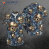 Scuba Diving Hawaiian Shirts With Skulls