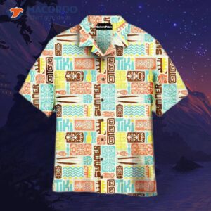 Seamless Exotic Tiki-patterned Hawaiian Shirts