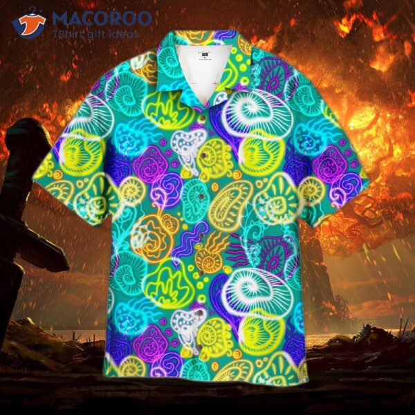 Seashells, Jellyfish, Neon-colored Hawaiian Shirts