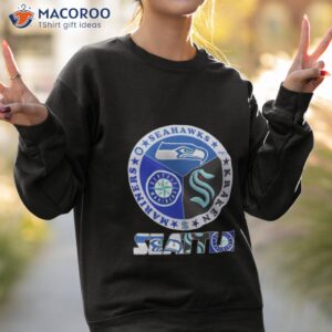 seattle mariners seahawks kraken logo shirt sweatshirt 2