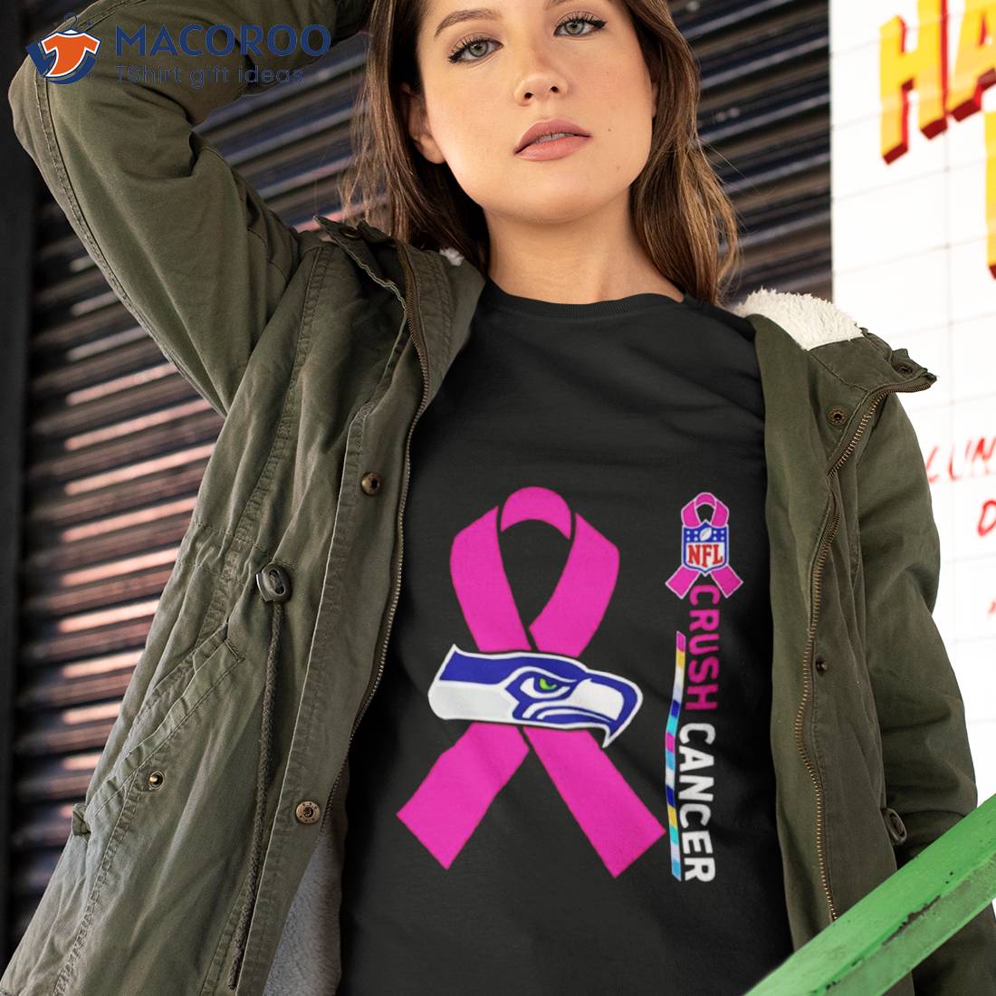 Seattle Seahawks Nfl Crush Cancer Shirt Seattle Seahawks Nfl Crush Cancer Shirt