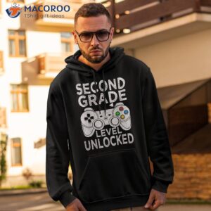 second 2nd grade level unlocked video game back to school shirt hoodie 2