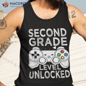 second 2nd grade level unlocked video game back to school shirt tank top 3