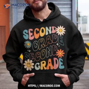 Second Grade Groovy Back To School Team Teacher Student Shirt