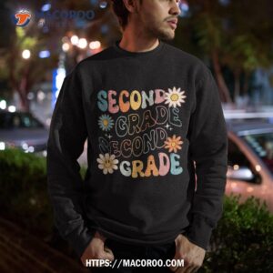 second grade groovy back to school team teacher student shirt sweatshirt