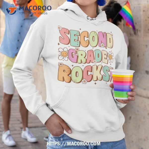 Second Grade Rocks 2nd Grade Teacher Student Back To School Shirt