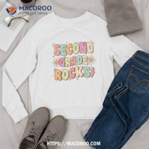 second grade rocks 2nd grade teacher student back to school shirt sweatshirt