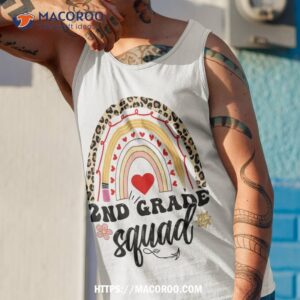 second grade squad 2nd grade team retro first day of school shirt tank top 1