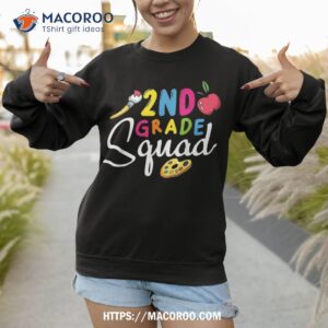 second grade squad funny back to school 2nd graders teacher shirt sweatshirt