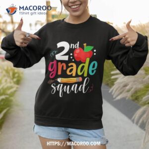 second grade squad funny back to school 2nd graders teachers shirt sweatshirt