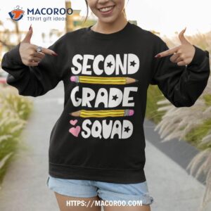 second grade squad team back to school teacher student kids shirt sweatshirt 1