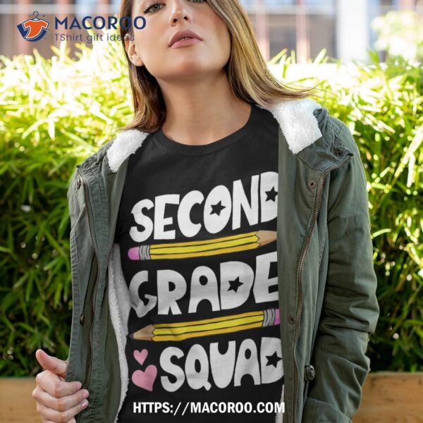 Second Grade Squad Team Back To School Teacher Student Kids Shirt