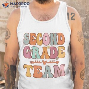 second grade team retro groovy vintage first day of school shirt tank top