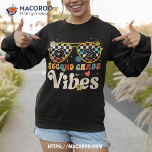 second grade vibes 2nd grade team retro 1st day of school shirt sweatshirt 1