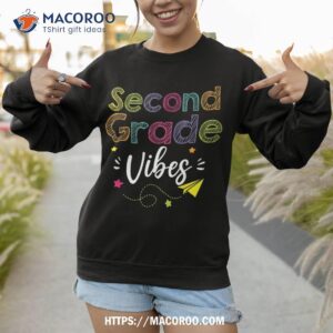 second grade vibes back to school retro 2nd grade teachers shirt sweatshirt