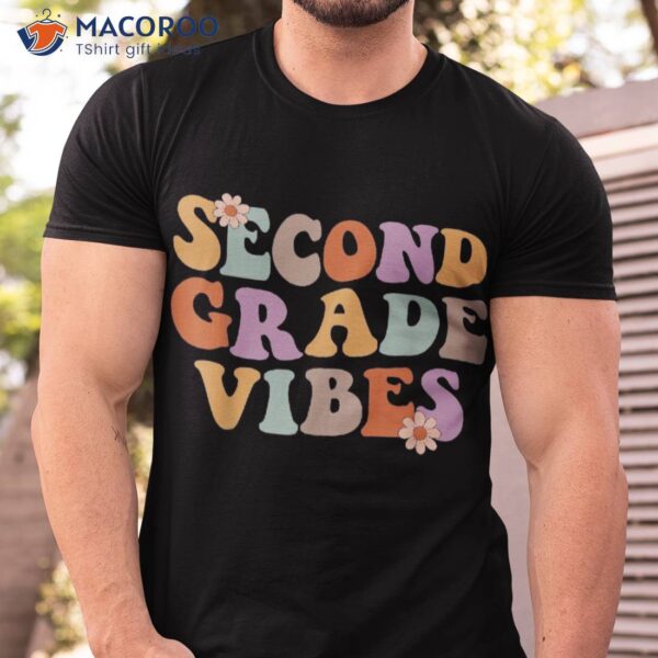 Second Grade Vibes Back To School – Retro 2nd Teacher Shirt