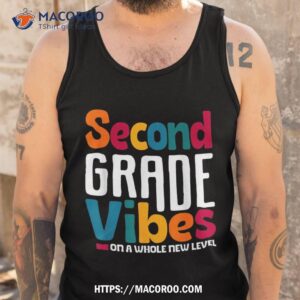 second grade vibes vintage 1st day of school team 2nd grade shirt tank top